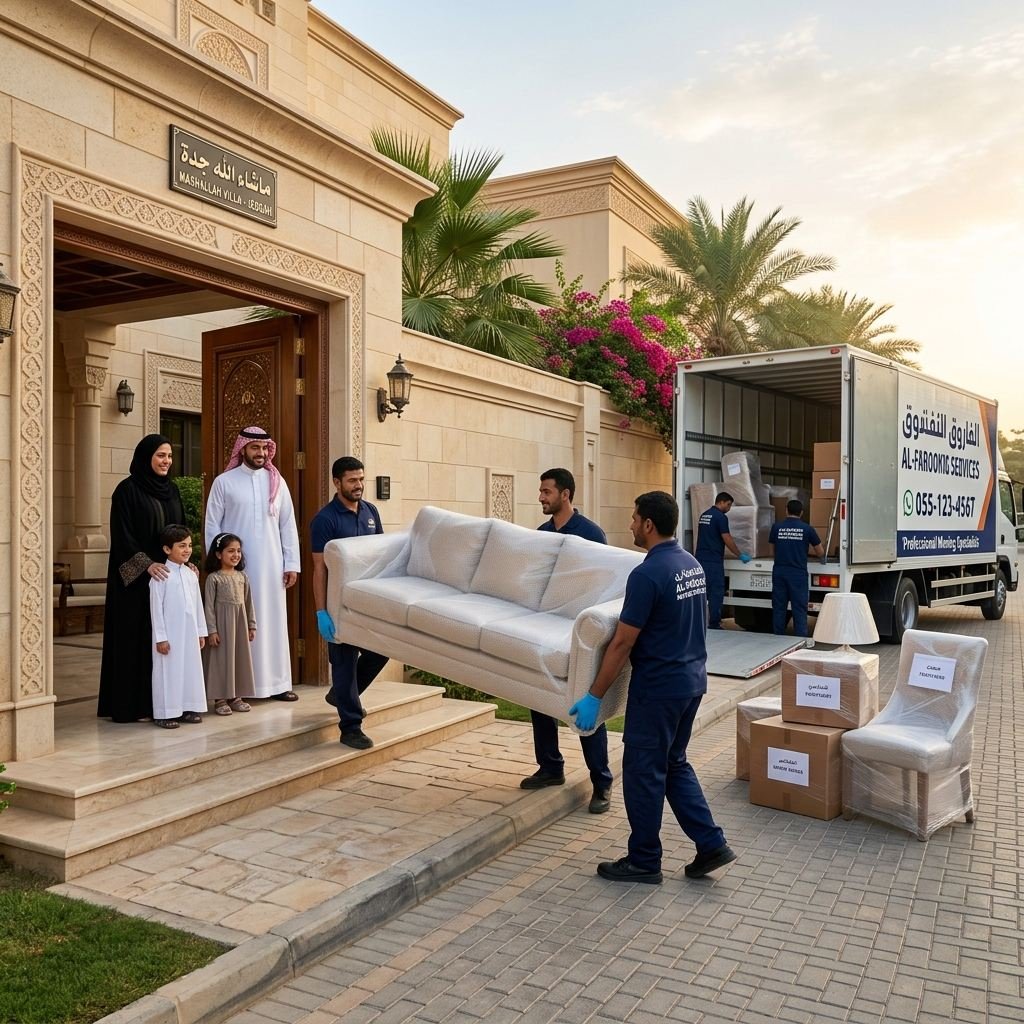 نقل عفش شقق ومنازل بجدة عمالة خبيرة