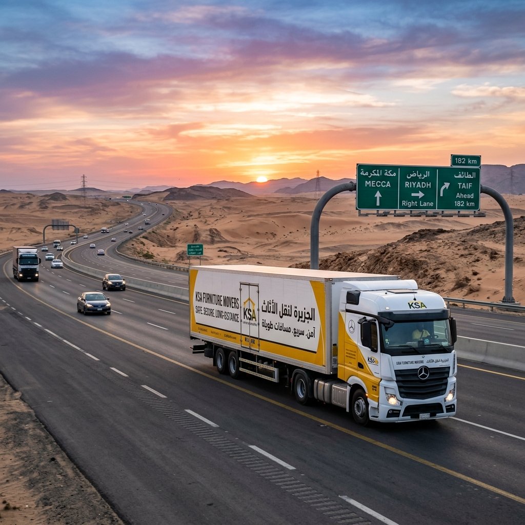 نقل العفش بين المدن في المملكة العربية السعودية