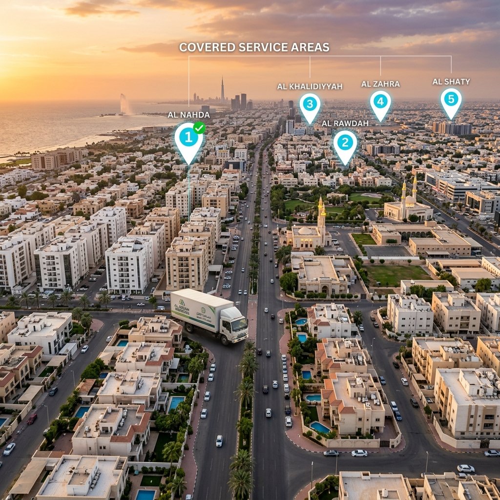 نقل العفش في أحياء جدة